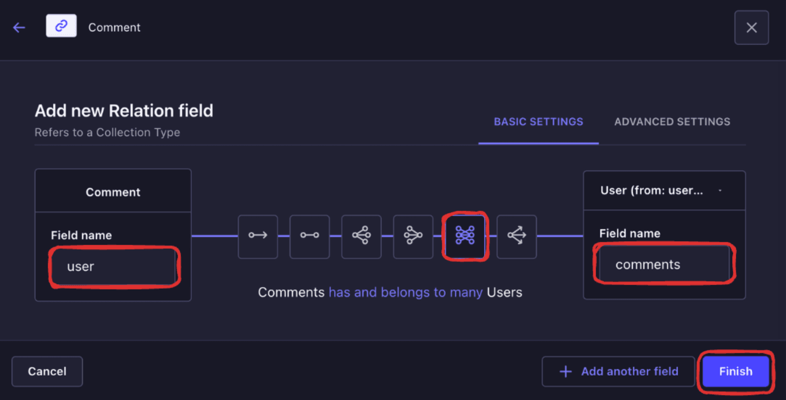 A User can have multiple comments Comment Suggest edit Edit from here .png