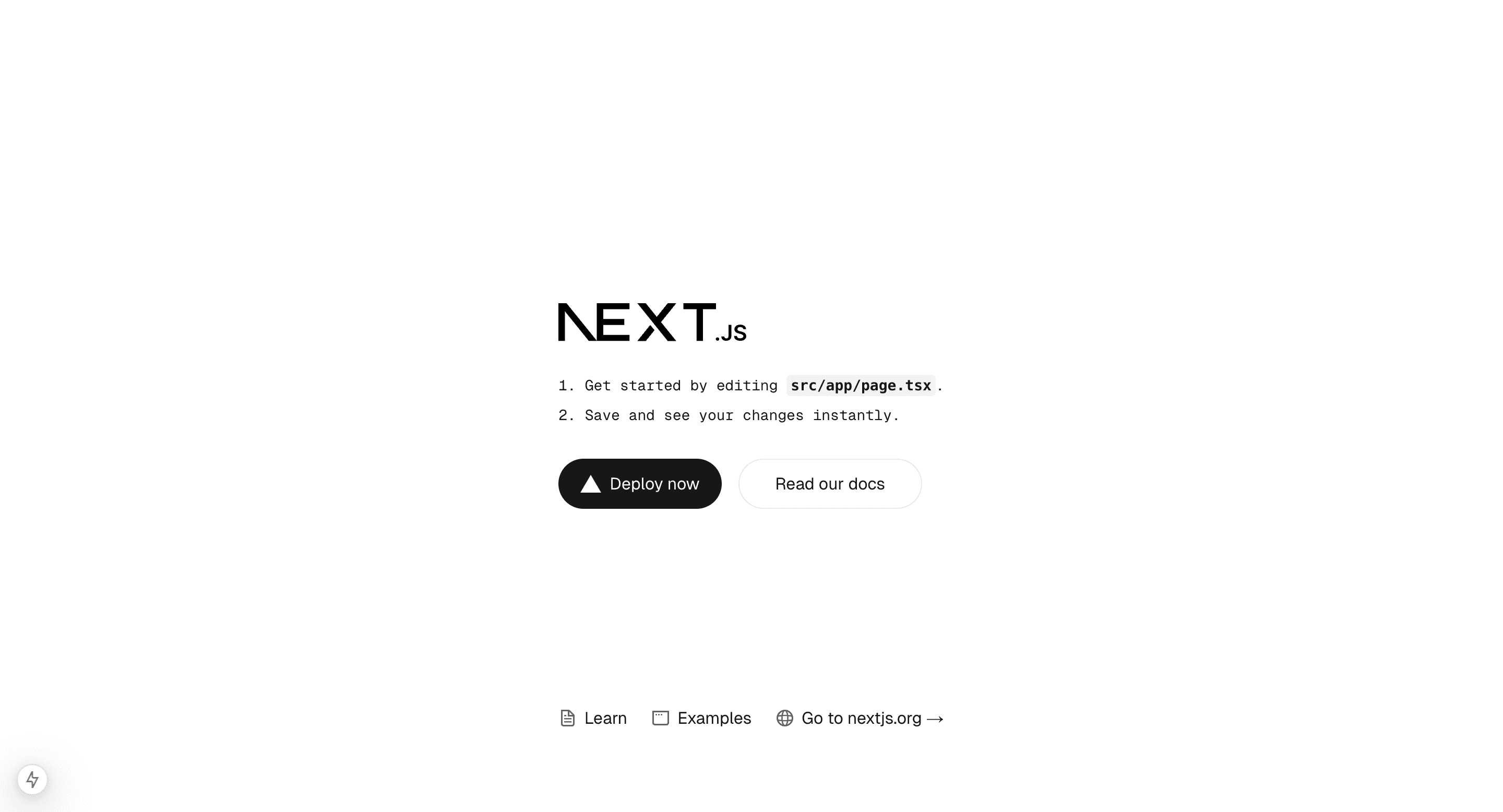 New Nextjs project.png