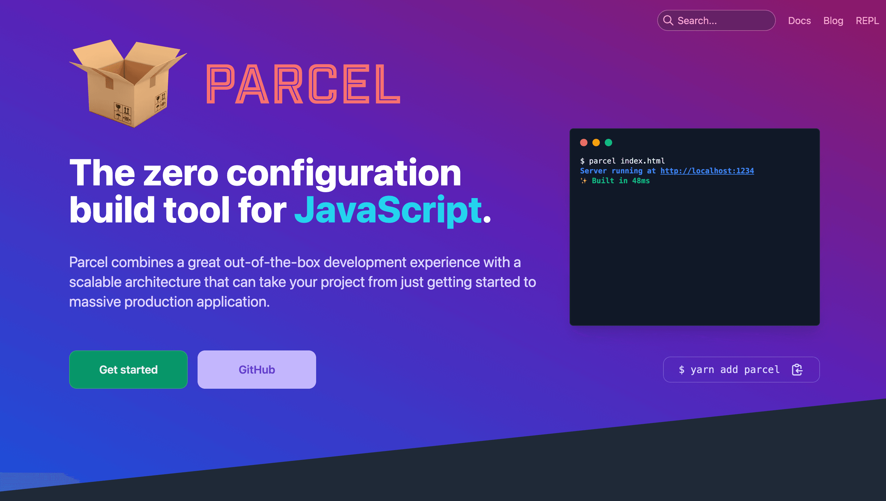 Parcel Home Page.png