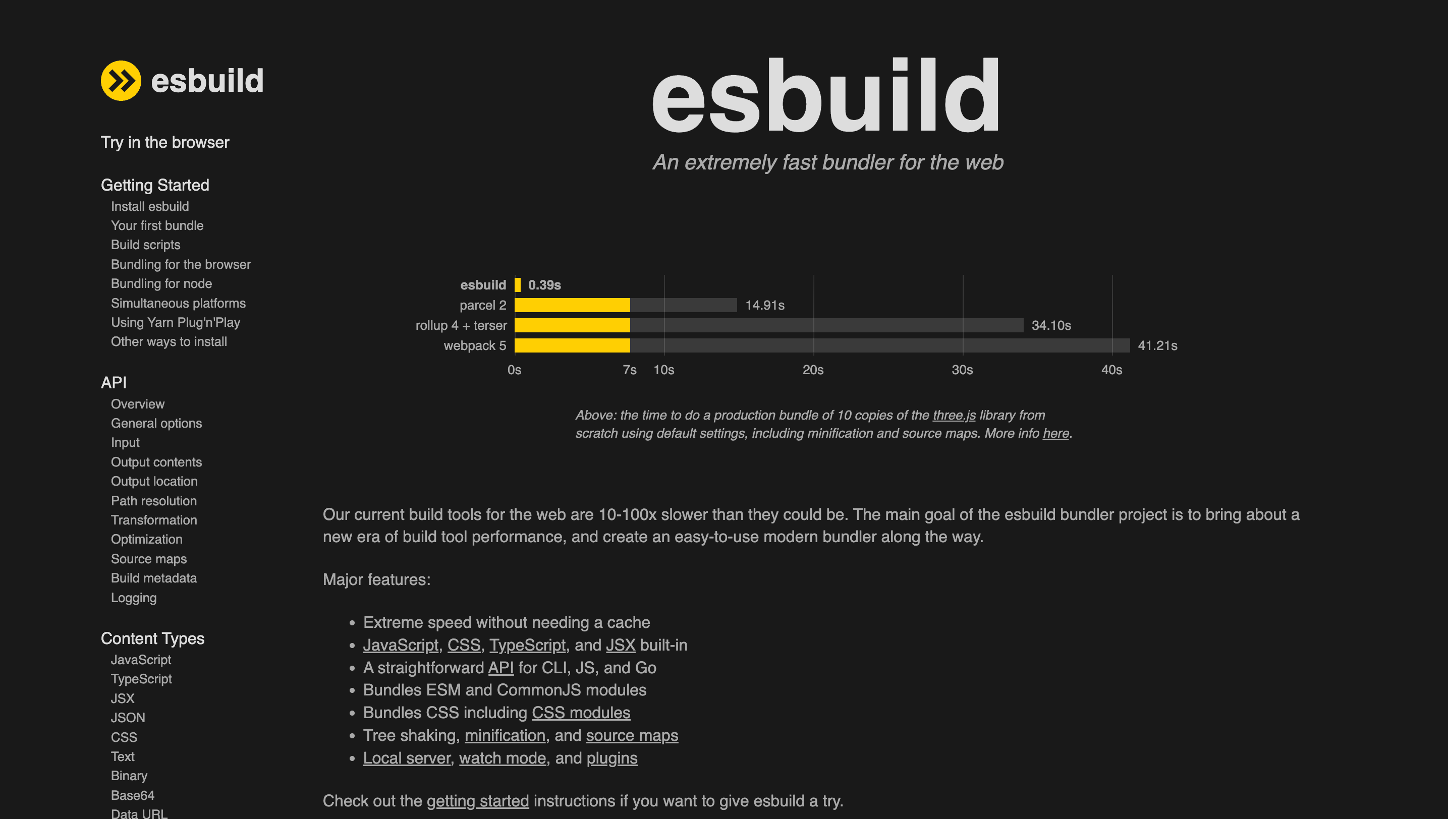 esbuild Home Page.png