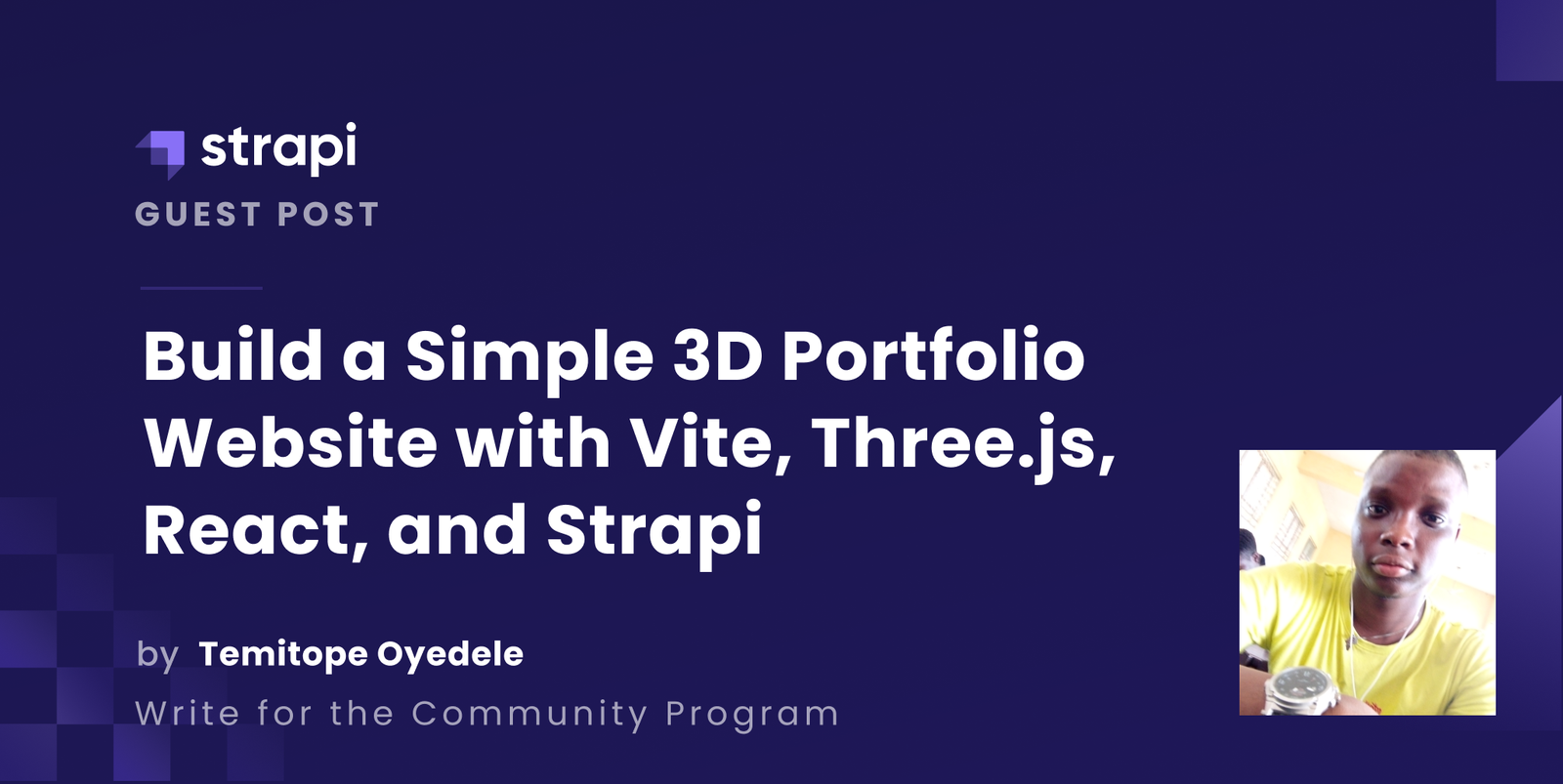 Build a 3D Portfolio with Vite, React, Three.js and Strapi