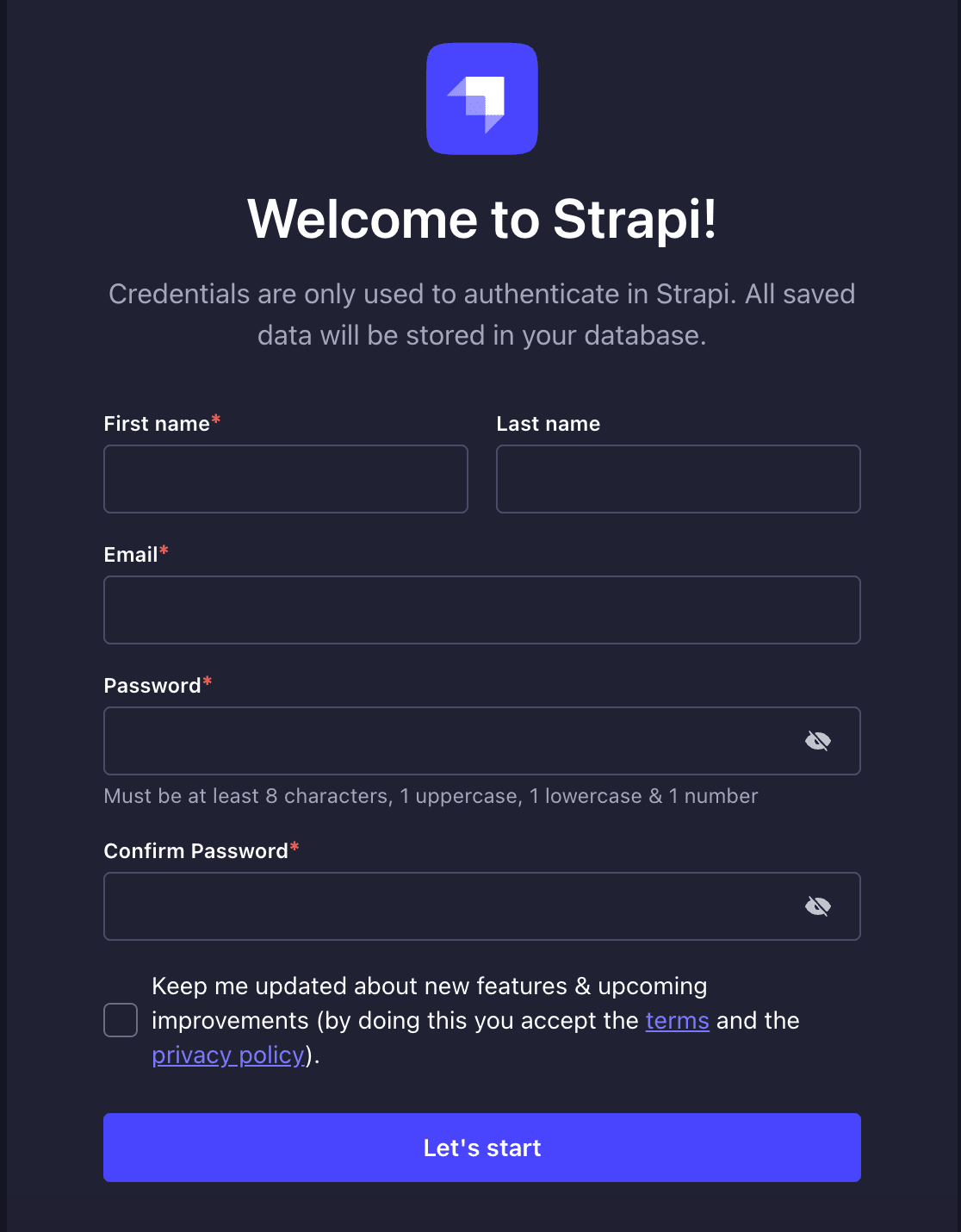 strapi admin registration.png